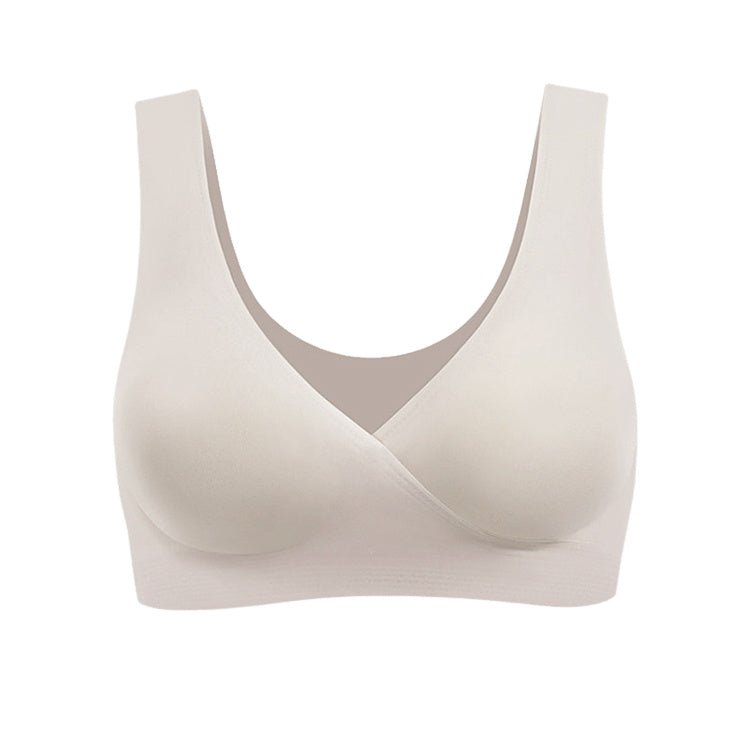 VEIMIA 無痕美胸哺乳內衣| 無痕設計讓背部線條更流暢優美。能確實支撐柔軟易下垂的胸部。採用高彈性材質，可靈活配合產前產後胸部尺寸的變化。