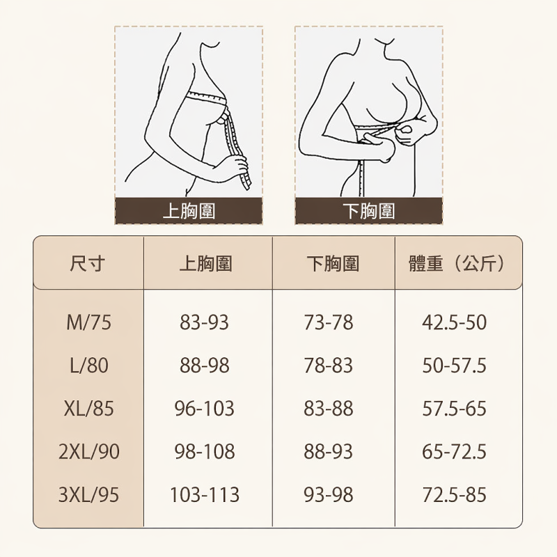 【優惠2件組 NT$1,690】VEIMIA 防下垂矯正內衣 | 親膚舒適、輕盈好穿。穩定支撐胸型，幫助維持自然胸部曲線；無痕包覆側胸與背部線條，穿搭不易顯痕，打造俐落平順的整體輪廓。