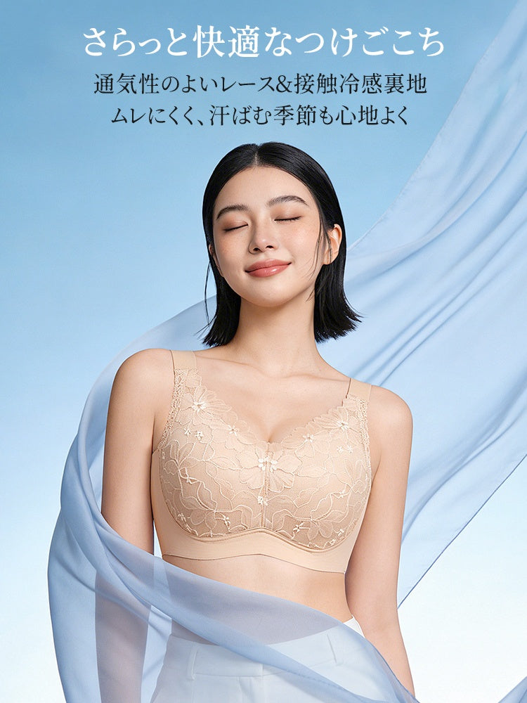 【2件套裝9,980日圓】VEIMIA 小胸內衣 | 高脇邊設計，胸部線條更俐落，穩固支撐，締造上揚胸型，適合想讓豐滿胸型顯得更精巧優雅的您