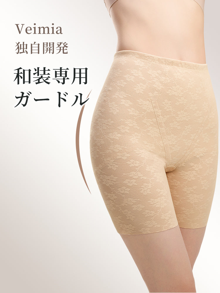 【兩件套裝 9,980日圓】VEIMIA 和服束褲 | 收緊臀部線條 通風性極佳 打造優美和服身姿 【櫻花紛飛】