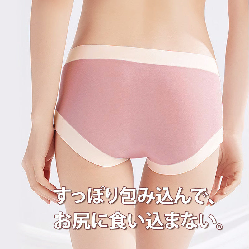 【5件套裝特價¥4,990日元】VEIMIA 無痕內褲 | 採用60支莫代爾面料，實現如裸肌般的舒適感！彈性極佳，適合任何體型。褲襠使用艾草纖維，具有抗菌效果◎。