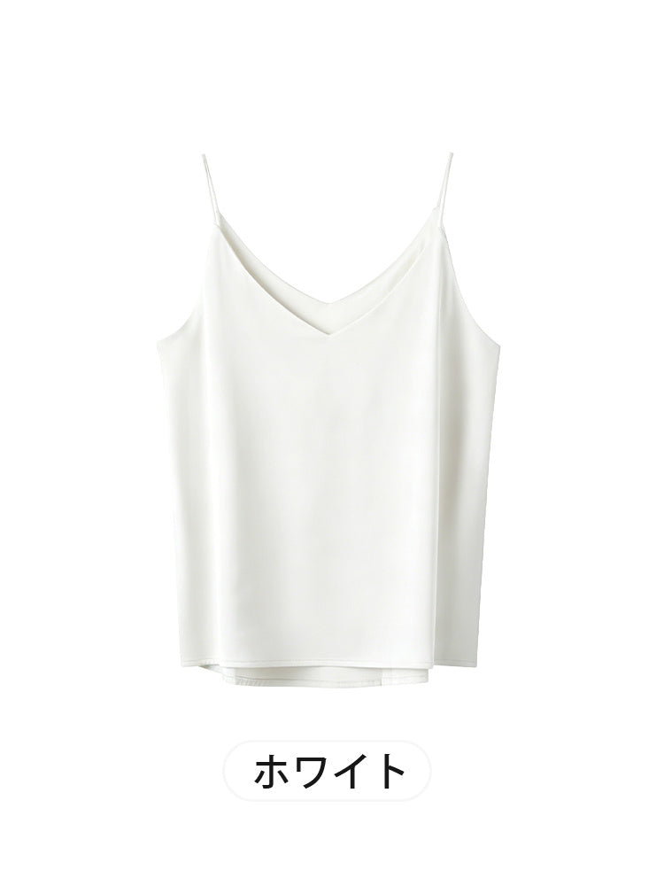 【2件組NT$1,890】VEIMIA 細肩帶背心 | 清爽俐落感 涼爽滑順緞面材質 推薦給想在夏季穿搭中展現優雅俐落的人