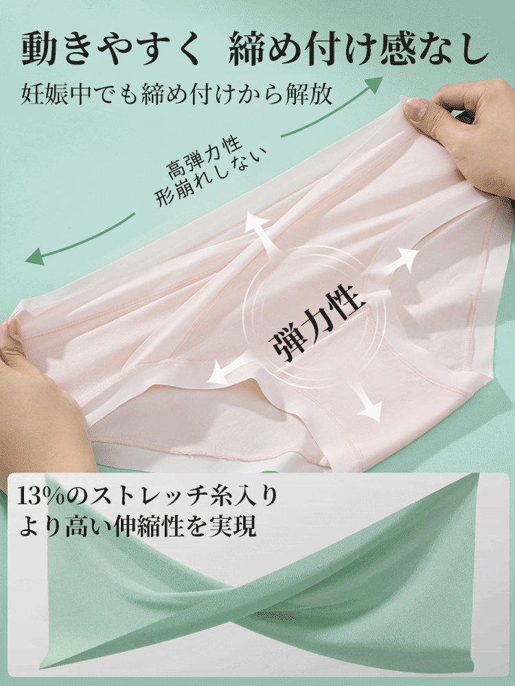 【5件組4,980日圓】VEIMIA 孕婦內褲 | 雲朵般觸感 高彈性且不勒肚 懷孕期間至產後皆可穿