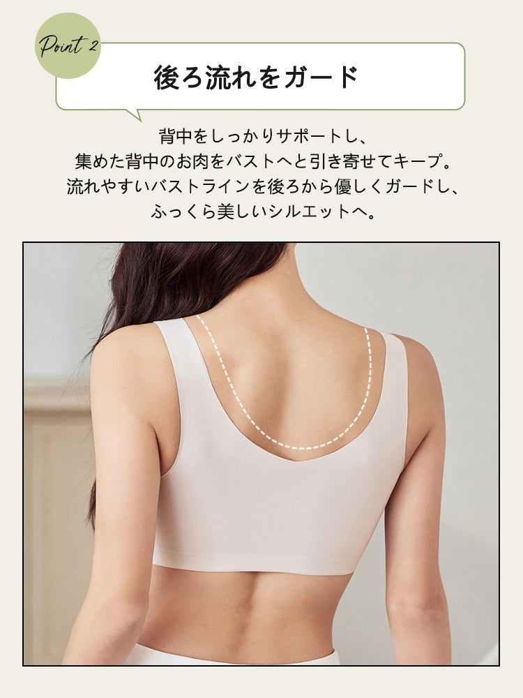 【2件套6,980日圓】 VEIMIA 晚安內衣 | 全天候可穿著的育乳晚安內衣 適合想晝夜舒適地保養胸部的您