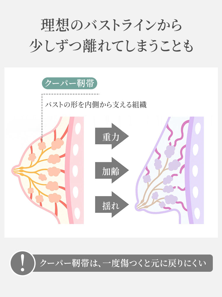 ナイトブラ クーパー靭帯を支え理想の形をキープ VEIMIA