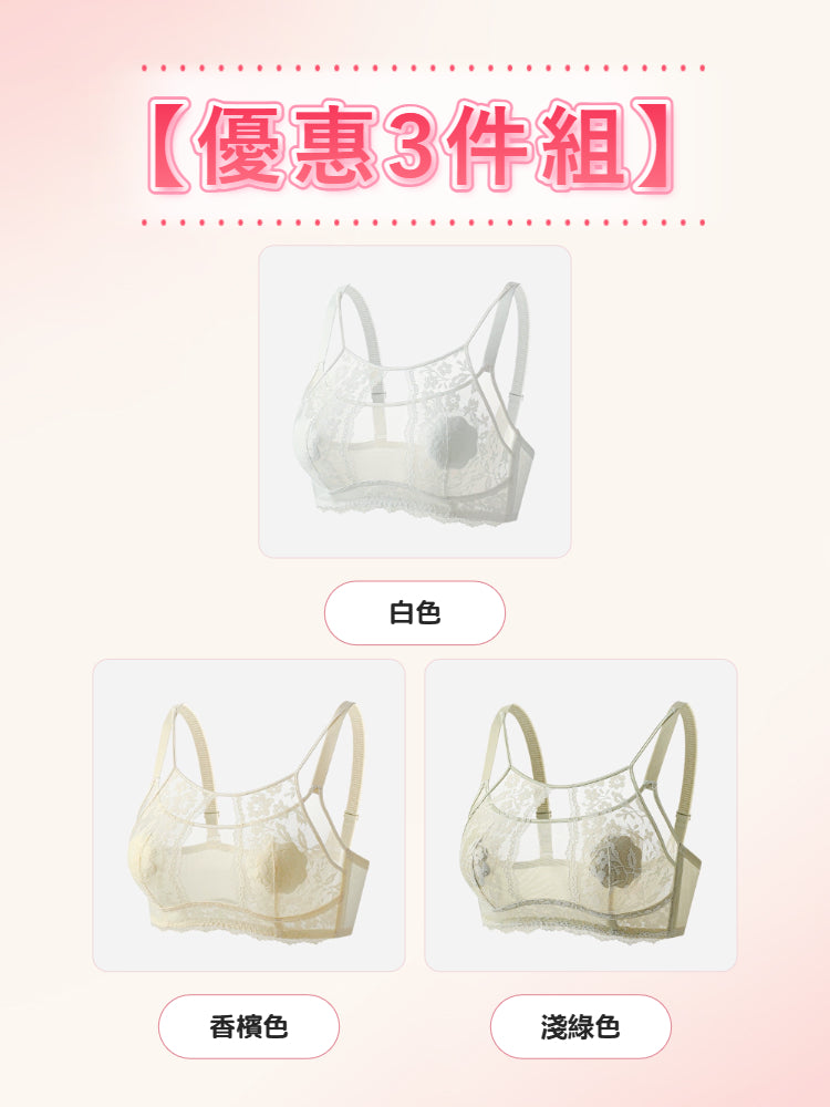【2件組NT$1,890】VEIMIA 蕾絲內衣｜優雅迷人 自然修飾胸型 約會、聚會穿搭推薦