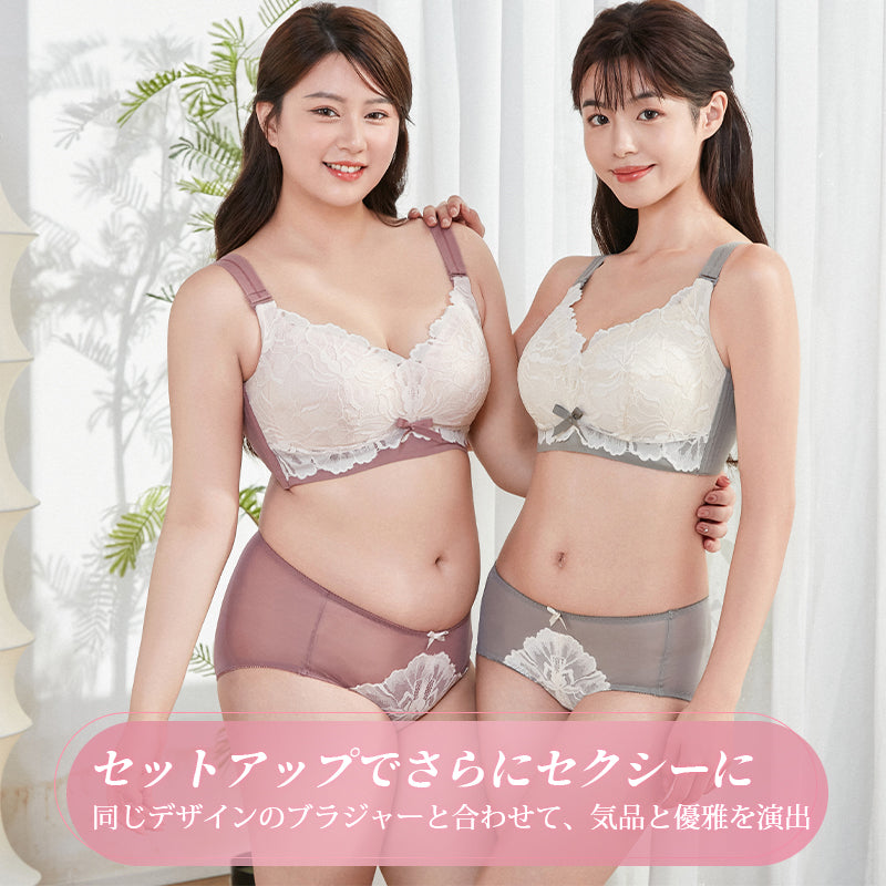 VEIMIA【透視內褲】優雅透膚內褲。完整包覆臀部，穩定性極佳，不易顯痕。