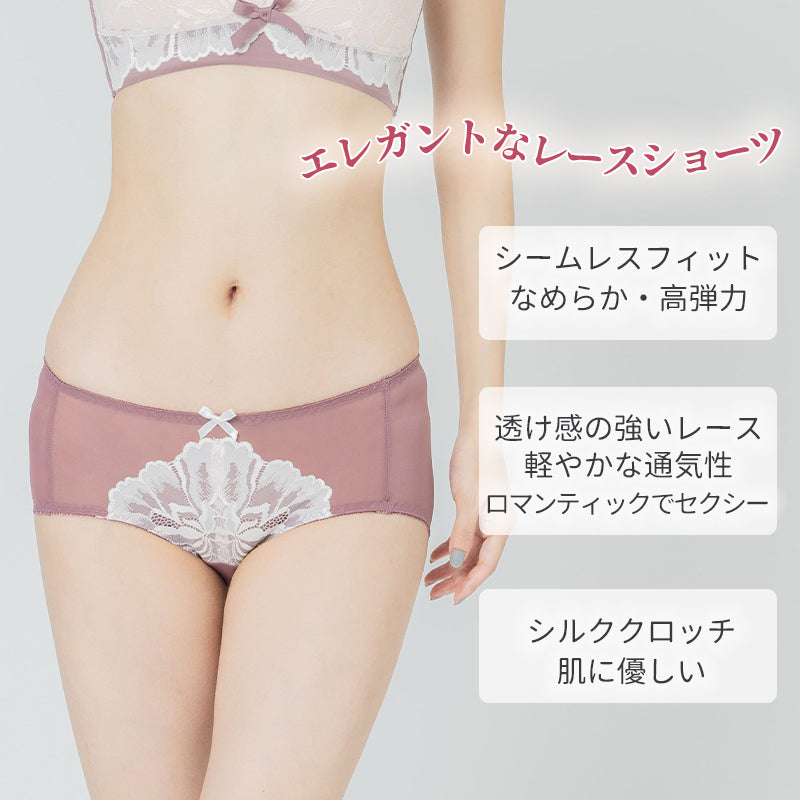 VEIMIA【透視內褲】優雅透膚內褲。完整包覆臀部，穩定性極佳，不易顯痕。