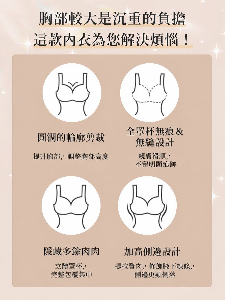 【優惠2件組 NT$1,890】VEIMIA 無痕・顯瘦內衣 | 人氣無背扣設計升級，舒適包覆、自然修飾胸型。無論日常、居家或輕度運動皆適穿，簡約外型結合機能設計，帶來穩定貼合的舒適穿著體驗。