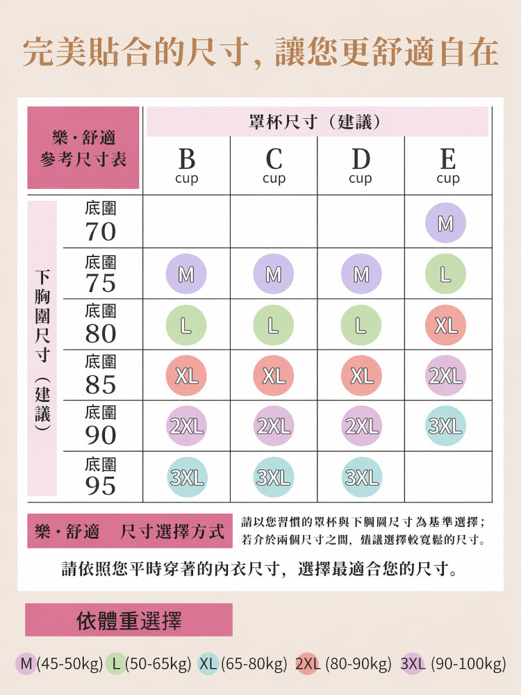 【優惠2件組 NT$1,890】VEIMIA 無痕・顯瘦內衣 | 人氣無背扣設計升級，舒適包覆、自然修飾胸型。無論日常、居家或輕度運動皆適穿，簡約外型結合機能設計，帶來穩定貼合的舒適穿著體驗。