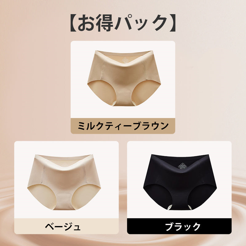 【3件套，¥5,980日圓】VEIMIA 粉底膚色無痕內褲 | 特別調配的粉底膚色，穿白色裙子也不透光，讓您安心！一體成形無痕剪裁完美貼合肌膚，不留痕跡，實現滑順舒適的穿著感。柔軟親膚材質，高彈性帶來舒適的裸感體驗。