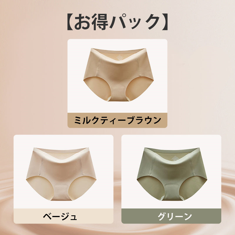 【3件套，¥5,980日圓】VEIMIA 粉底膚色無痕內褲 | 特別調配的粉底膚色，穿白色裙子也不透光，讓您安心！一體成形無痕剪裁完美貼合肌膚，不留痕跡，實現滑順舒適的穿著感。柔軟親膚材質，高彈性帶來舒適的裸感體驗。