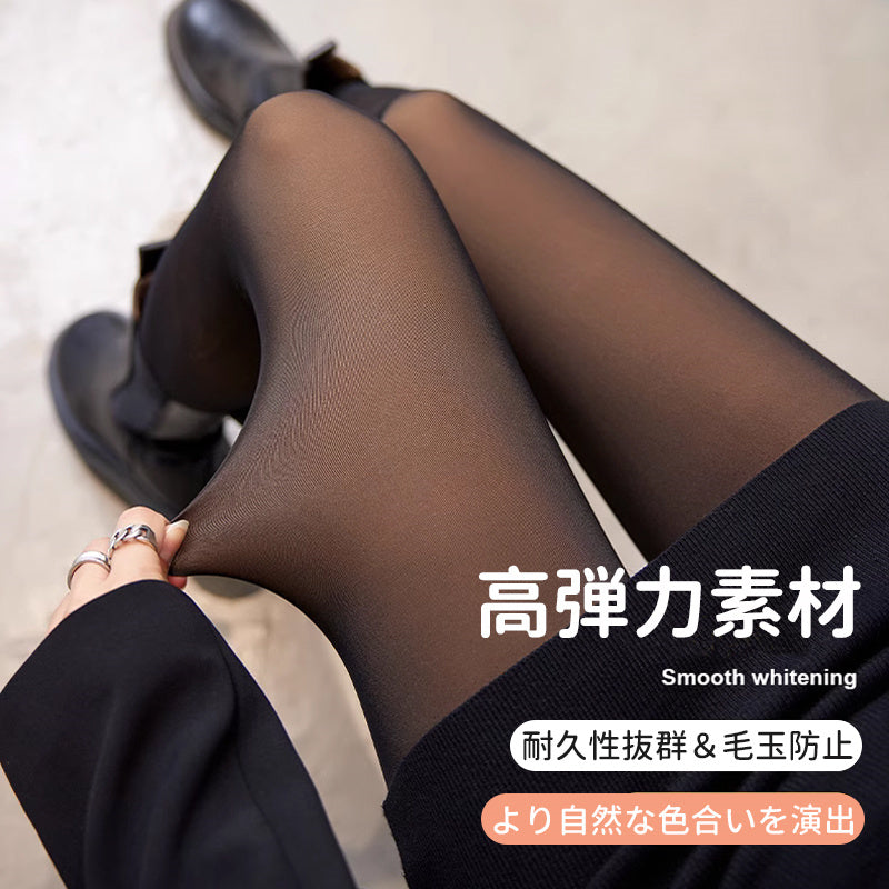 【2入組特價¥4,990日圓】VEIMIA 裏起毛褲襪 | 可愛圓點圖案💕不易勾紗，耐穿性極佳。自然透膚，讓您展現美麗肌膚！輕微壓力，緊緻腹部，打造纖細身形。