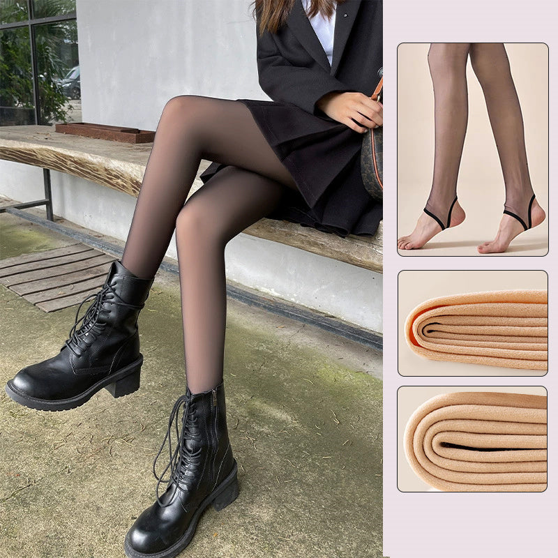 【2入組特價¥4,990日圓】VEIMIA 裏起毛褲襪 | 可愛圓點圖案💕不易勾紗，耐穿性極佳。自然透膚，讓您展現美麗肌膚！輕微壓力，緊緻腹部，打造纖細身形。
