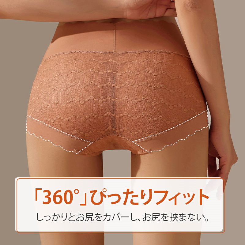 【5件組NT$1,190】VEIMIA 蕾絲內褲 | 加長型抗菌底褲，保護女性私密部位。採用親膚蕾絲材質，不刺癢，外褲不顯痕！