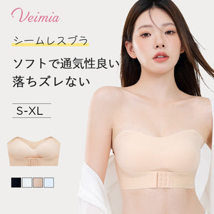 VEIMIA【穩定感絕佳・無肩帶胸罩】不位移、不現形、貼合肌膚！深V集中托高，讓您的禮服造型更迷人。