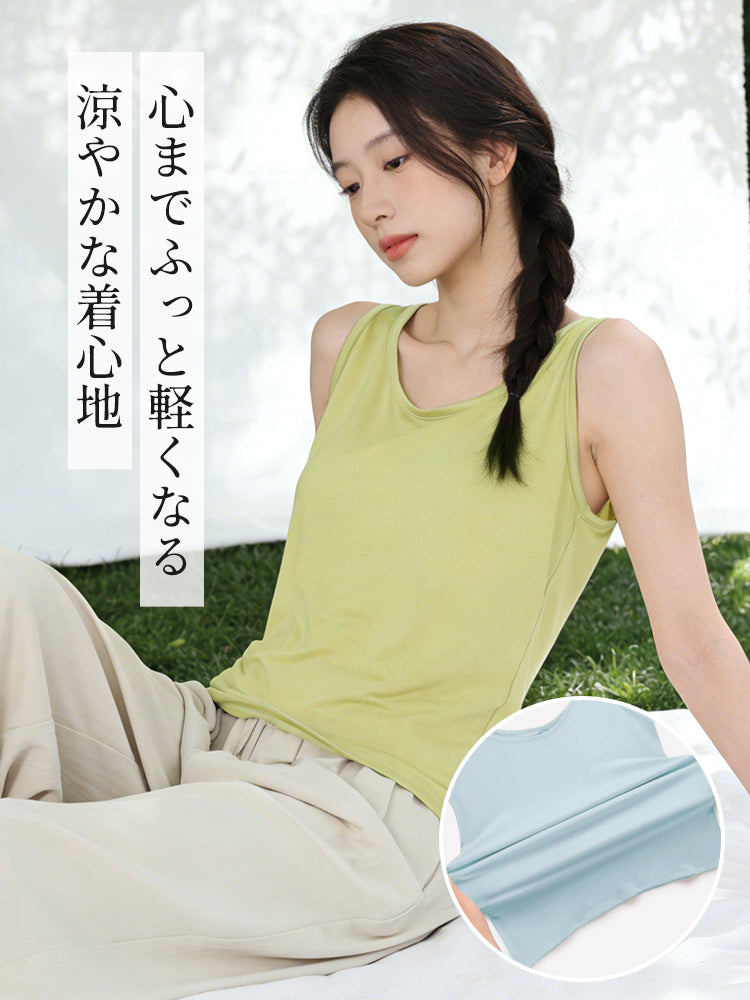 【兩件套5,980日圓】 VEIMIA 背心 | 清涼舒適 自然修身 炎熱季節也能保持清爽舒適