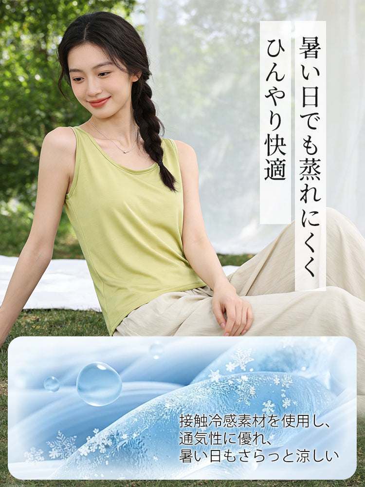 【兩件套5,980日圓】 VEIMIA 背心 | 清涼舒適 自然修身 炎熱季節也能保持清爽舒適