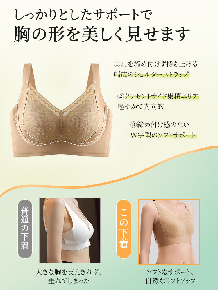 【兩件套裝價 ¥7,980】VEIMIA 大尺碼胸罩 | 立體罩杯提供穩固的胸部支撐！寬版下圍有效防止下垂，打造理想胸型～全罩杯設計自然包覆胸部，呈現俐落外觀♪ 零束縛感，穿著舒適！