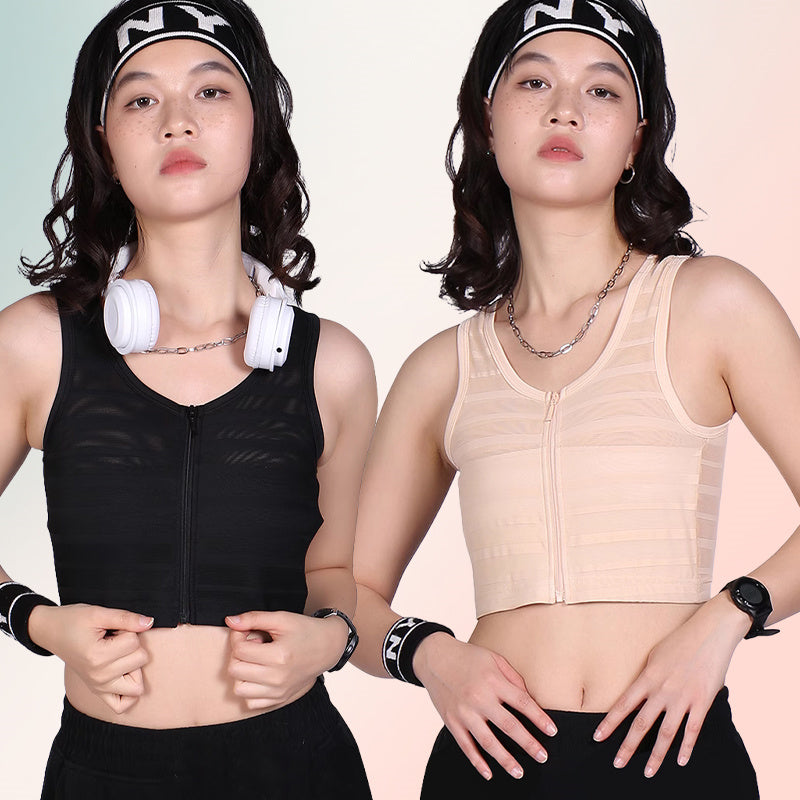 【兩件組，特價¥6,990日圓】VEIMIA 束胸／和服內衣 | 強效支撐，大胸部也能輕鬆隱形！無縫設計，外衣不露痕跡，雙層構造防止乳頭凸顯。網眼材質透氣性極佳，一年四季都舒適。