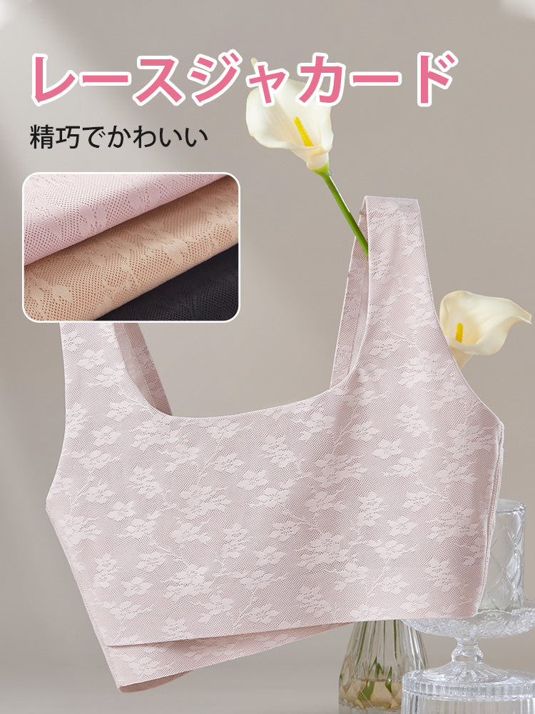 【2件組特價7,980日元】VEIMIA 顯瘦內衣 | 防震 V型美背設計 和服與日常皆可穿搭【 櫻吹雪】